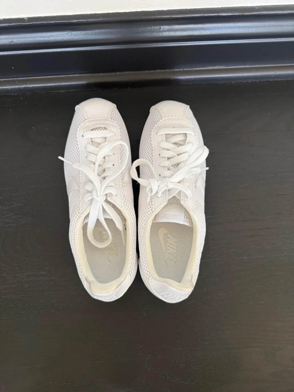 Nike White Low-Top Mesh daybreak Sneakers - Picture 6 of 8